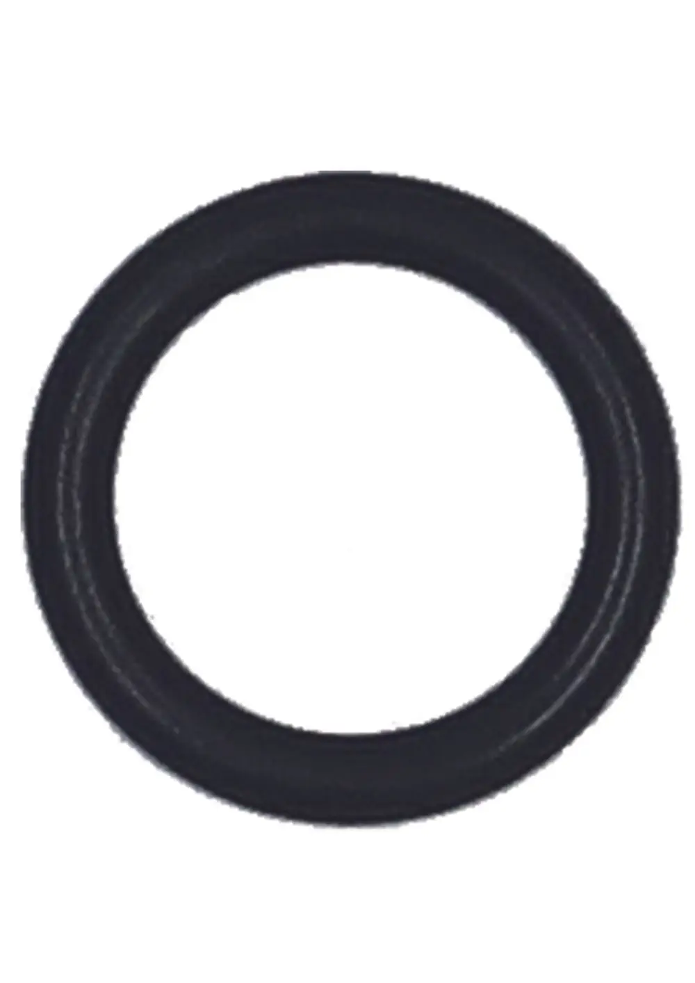 Runder schwarzer O-Ring auf hellem Hintergrund, geeignet als Ersatzteil von Judo für Dichtungsanwendungen.